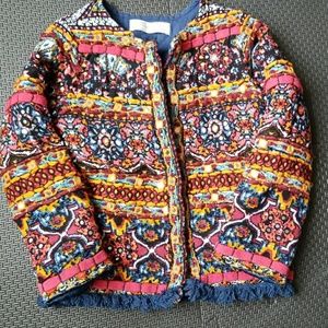 Zara girls boho jacket size 6